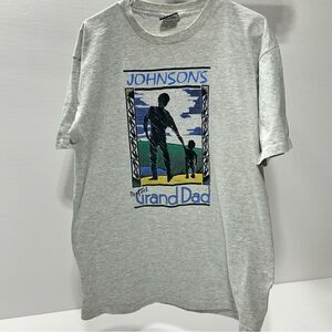 Vintage Single Stitch Signal Sports Tee T-Shirt Johnson's Perfect Grandad 1992